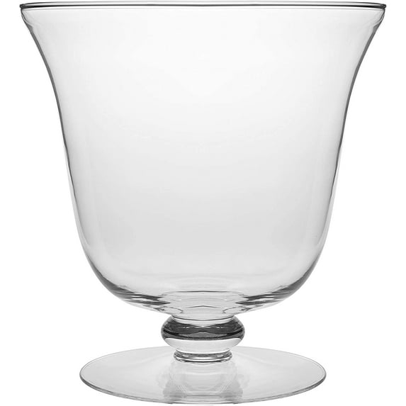 Barski - Handmade European Clear Glass Footed Centerpiece Bowl - 10.25" Diameter - 210 oz - Made in Europe