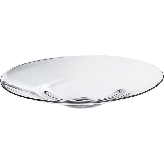 Barski Glass Centerpiece - Bowl - Serving Bowl - Plate - Could Be Used for a Soup Plate - Classic Clear - 11.8" Diameter - Made in Europe