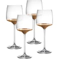 thumbnail image 1 of Barski - Handmade Glass - Wine Goblat - Decororated And Dipped in 20 K gold on the bottom - 16 oz. - Made in Europe - Set of 4, 1 of 2
