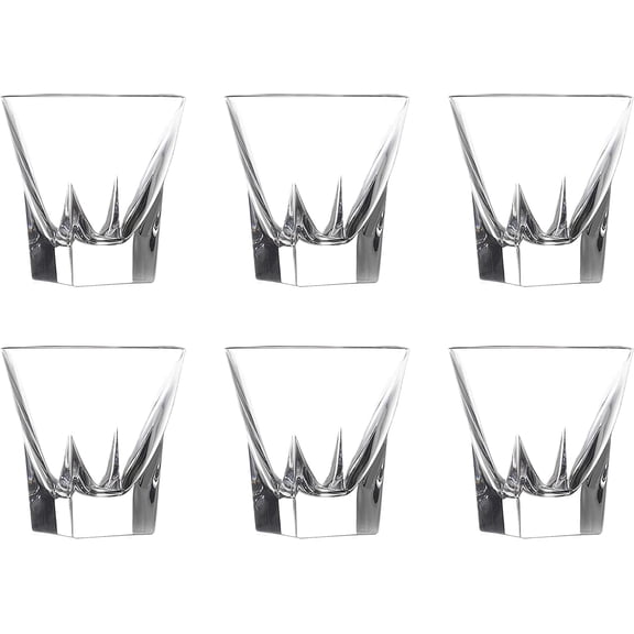 Barski Shot Glass - Set of 6 Glasses - Crystal Glass - Beautifully Designed - Use it for - Shot - Vodka - Liquor - Cordial - Each Glass is 2.25 oz Made in Europe