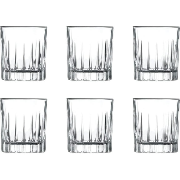 Barski Shot Glass - Set of 6 - Glasses - Crystal Glass - Beautifully Designed - Use it for - Shot - Vodka - Liquor - Cordial - Each Glass is 2.6 oz Made in Europe