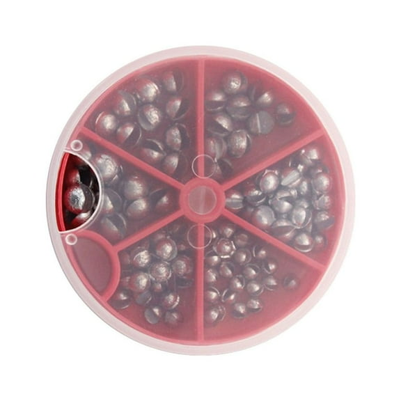 Barsme 100 Premium Fishing-Egg Bullet Rig Sinkers Angling Lead Weight Split Shot Box