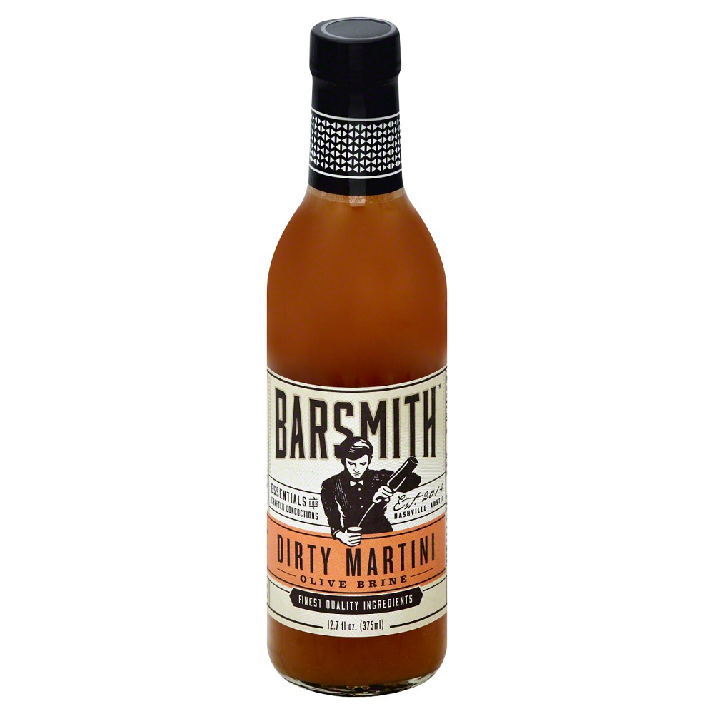 Barsmith Dirty Martini Olive Brine Cocktail Mix, 12.7 oz Pack of 6