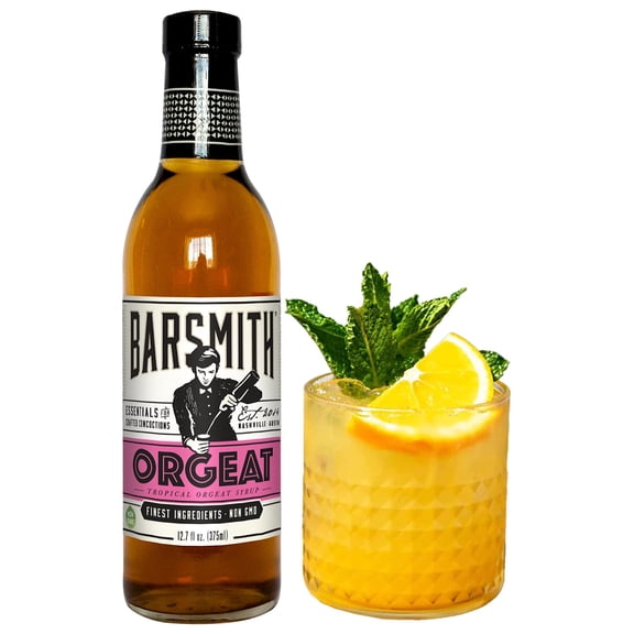 Barsmith - Natural Orgeat Syrup for Tiki Cocktails - 12.7 Oz Case of 6