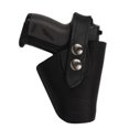 thumbnail image 1 of Barsony Right Black Leather Outside the Waistband Holster Size 10 Baby Browning Seecamp Colt 25 Mini 22 25 380, 1 of 4