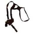 thumbnail image 1 of Barsony Right Hand Draw Horizontal Brown Leather Shoulder Gun Holster Size 2 Charter Arms Rossi Ruger LCR S&W  .22 .38 .357 Revolvers, 1 of 4