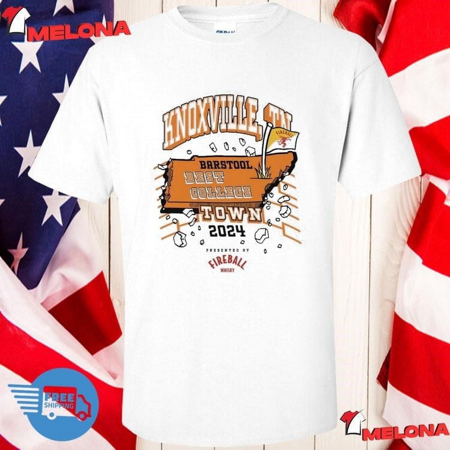 Barstool Best College Town Knoxville 2024 Tshirt