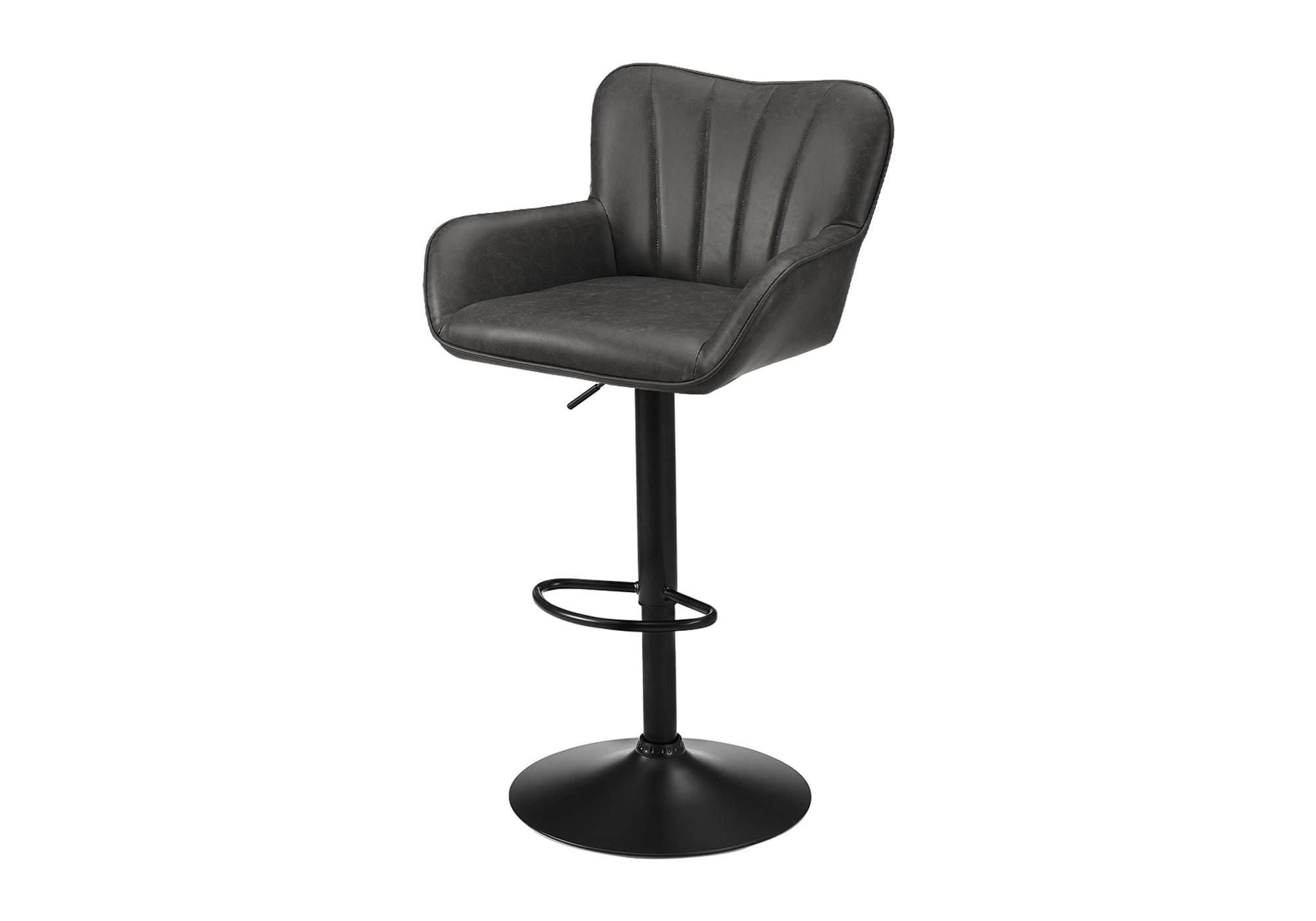 Kahlua Bar Counter Barstool - Set Of 2 - Swivel - Adjustable - Bar - Counter - Gray ...