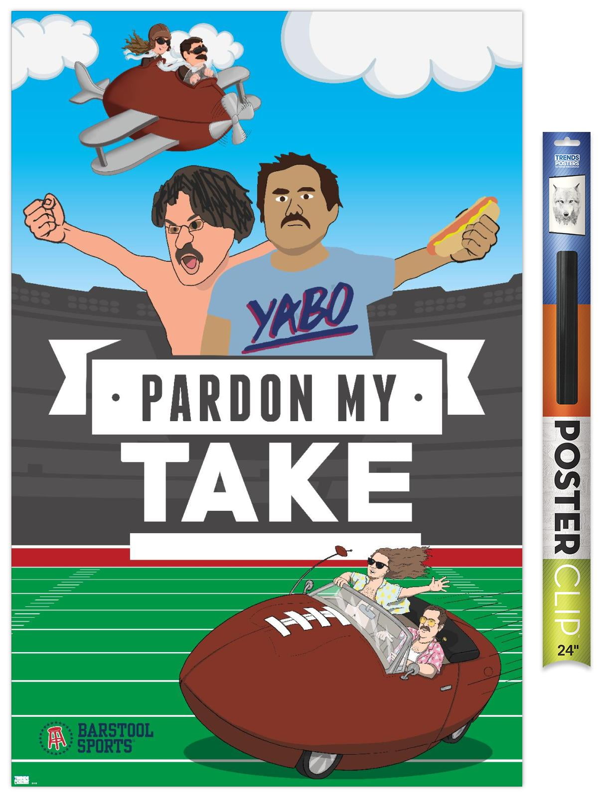 Barstool Sports - Pardon My Take Wall Poster, 22.375" x 34"