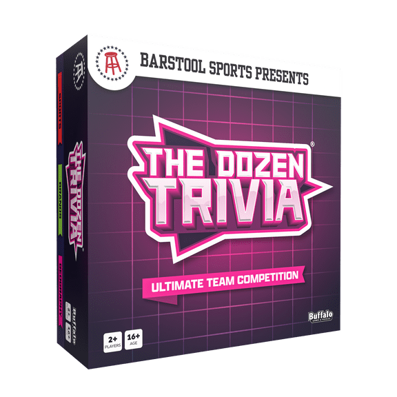 Barstool Sports The Dozen Trivia Game for Adults Ages 18 and Up by Buffalo Games (Walmart Exclusive)