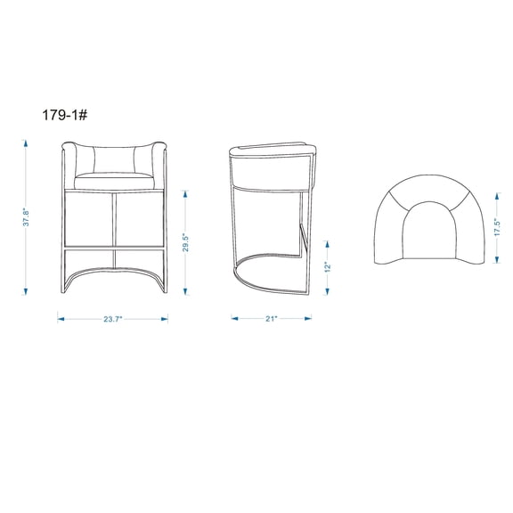 Barstool in Cream