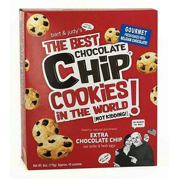 Bart & Judy's The Best Chocolate Chip Cookies in the World! Extra Chocolate Chip Cookies, 6 Oz.