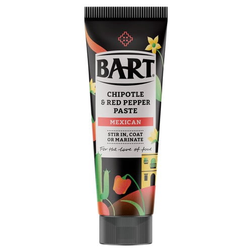 Bart Mexican Chipotle & Red pepper Paste 80g, British Import (Pack of 2)