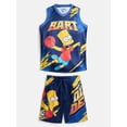 thumbnail image 1 of Bart Simpson Boys Basketball Jersey and Matching Shorts Set, 2-Piece, Sizes 4-12, 1 of 3