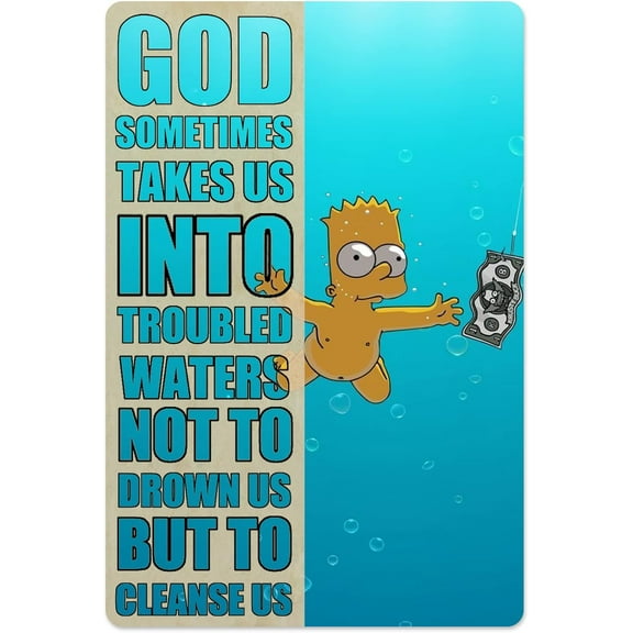 Bart Simpson Diamond Painting Kits For Adults God Sometimes Takes Us The Simpsons Round Full Drill Diamond Art Kits 5d Diy Paint With Diamonds Crafts For Home Wall Decoration Gifts 8X12 Inch