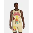 thumbnail image 1 of Bart Simpson Men's Front and Back Graphic Basketball Jersey, Sizes S-XXL, 1 of 3