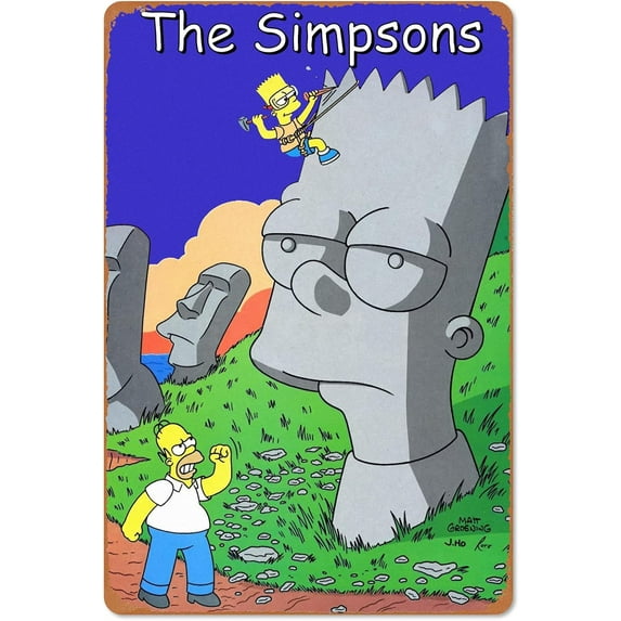 Bart Simpson's Statue 35 Piece Wooden Jigsaw Puzzles For Adults Family Elderly The Simpsons Cartoon Puzzle Game For Family Art Decorations Funny 35 Piece Puzzle Toy Gift For Friend Wife Mom