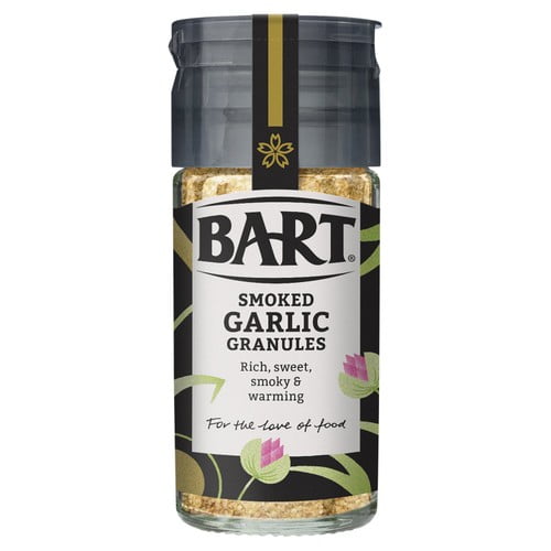 Bart Smoked Garlic Granules 52g, British Import (Pack of 2)