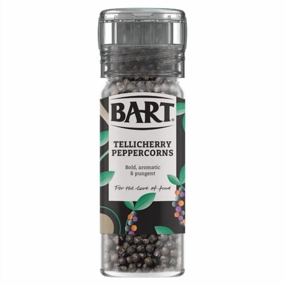 Bart Tellicherry Black Pepper Mill 44g, British Import (Pack of 2)