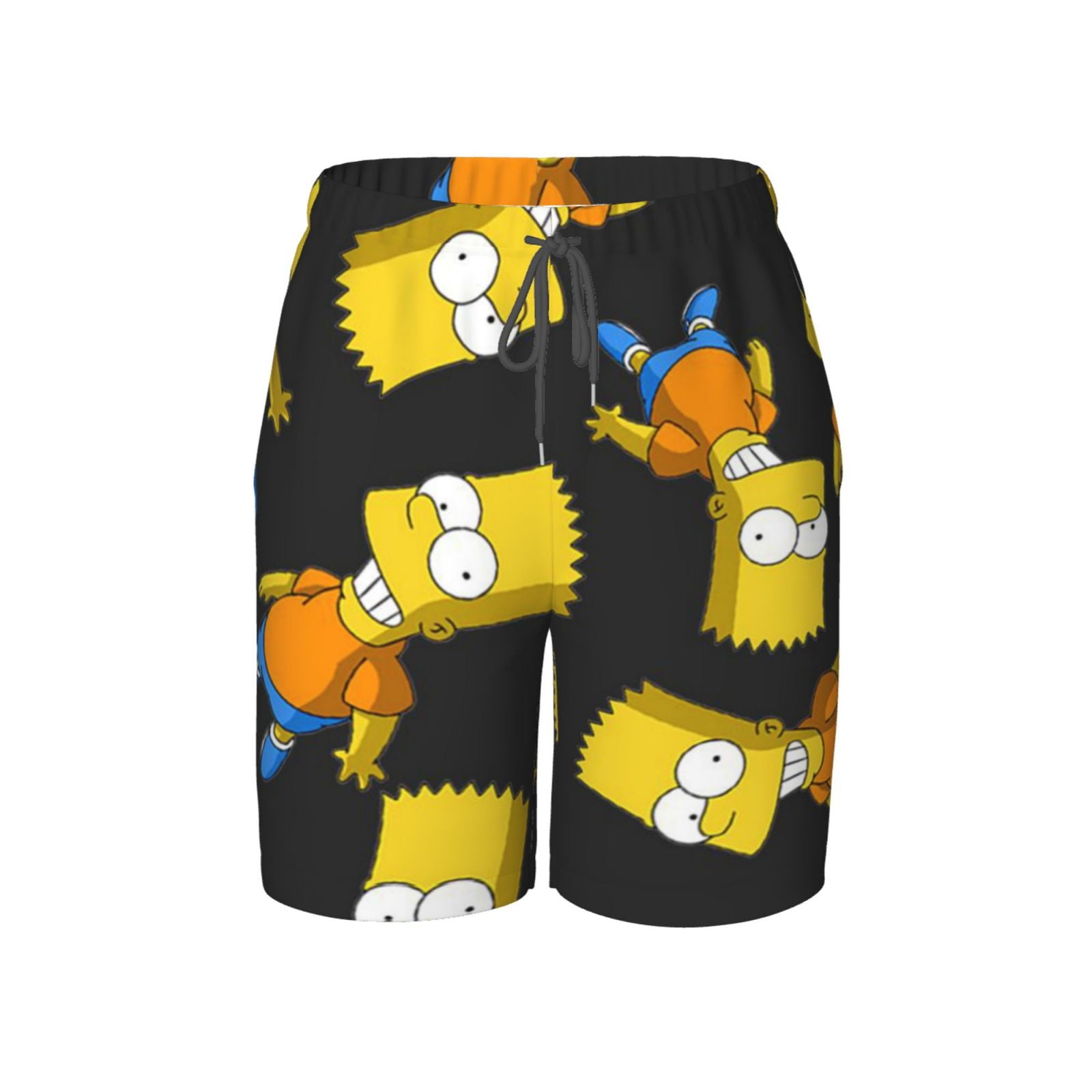 Bart The Simpsons Cartoon Boy's Swim Trunks Quick Dry Teen