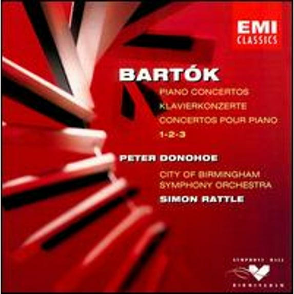 Pre-Owned Bartók: Piano Concertos (CD 0077775487121) by Peter Donohoe (piano), City of Birmingham Symphony Orchestra, Simon Rattle (conductor)
