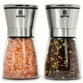 thumbnail image 1 of Bartans Manual Salt and Pepper Mill Grinder Set, Stainless Steel Blades Shakers for Kitchens 2 Pack, 1 of 8
