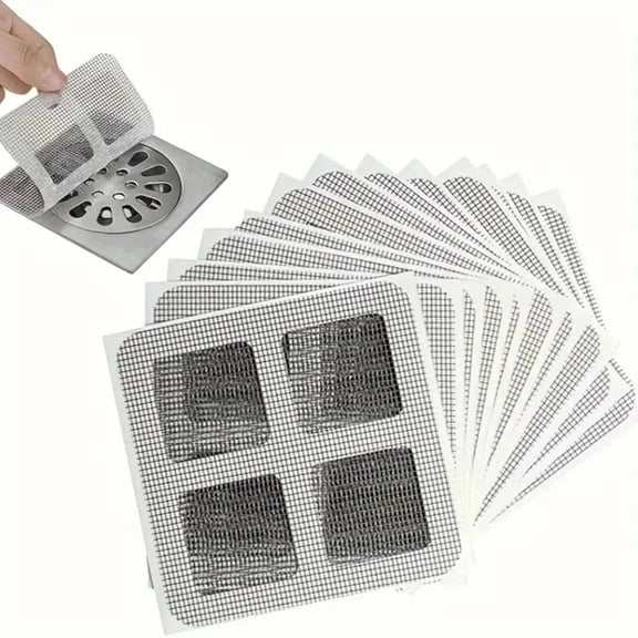 Bartans Self-Adhesive Shower Hair Catcher, Drain Cover, Floor Mesh Filter, Bathroom Sink Strainer