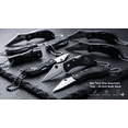 thumbnail image 1 of Bartech Pro™ Mini Half-Serrated Key Chain Knife, Stainless Steel, Thumb Stud, Pack of 10, 1 of 11