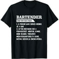 thumbnail image 1 of Bartender Definition Barkeeper Bar Funny Bartender T-Shirt, 1 of 4