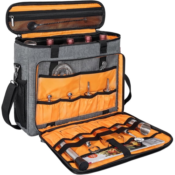 Bartender Kit, 11-Piece Cocktail Shaker Set with Bartender Travel Carrying Bag