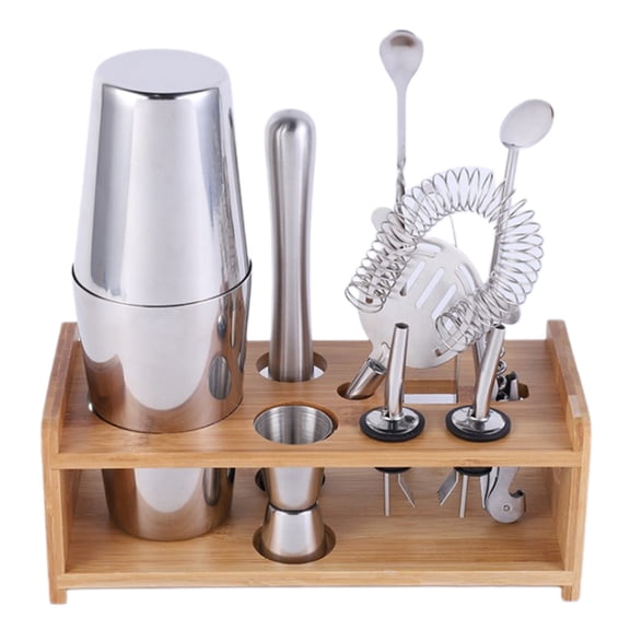 Bartender Kit Tool Set with Stand Perfect Home Bartending Kit and Cocktail Shaker Set for Drink Mixing Tools