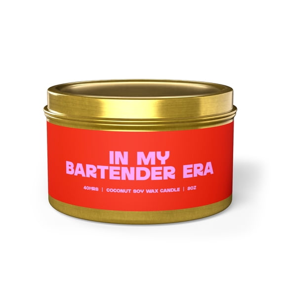 Bartender Tin Candle Gifts Funny Home Office Decor
