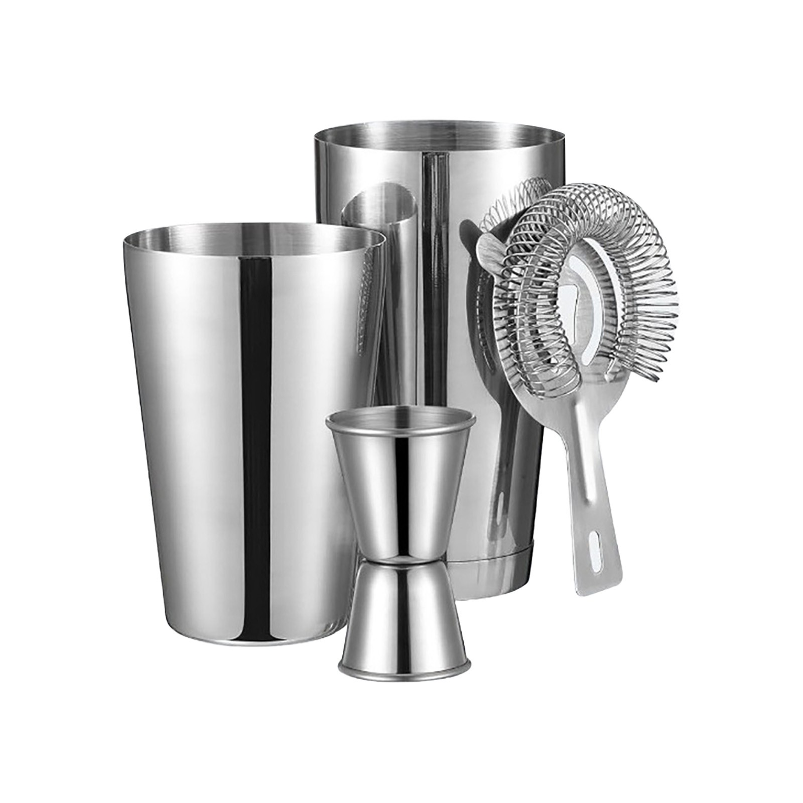 Bartender's 3 Piece Shaker Set For Crafting Drinks Disposable Cups 50