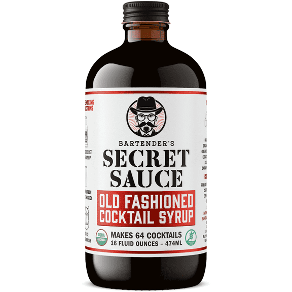 Bartender's Secret Sauce Old Fashioned Cocktail Syrup, 16 fl oz - Handcrafted Mixer