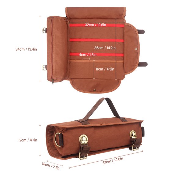 Bartending Tool Bag Portable Large Capacity Stylish Adjustable Shoulder Strap Bartender Kit Bag for Camping Parties