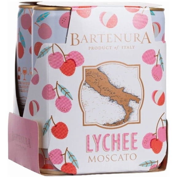Bartenura Moscato Lychee 250ml 4pk Cans