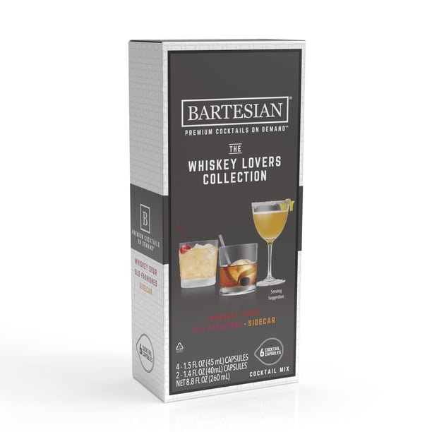 Bartesian Cocktail Mixer Capsules, Whisky Lovers Collection, 6