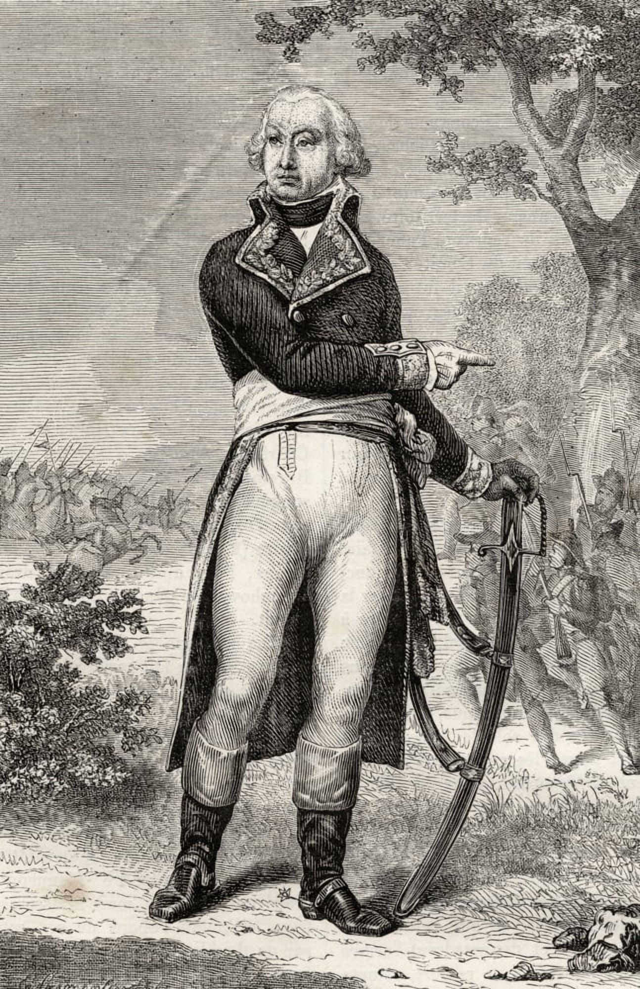 Barthelemy Louis Scherer 1747-1804 French General During The French Revolutionary Wars From Histoire De La Revolution Francaise By Louis Blanc Canvas Art - Ken Welsh Design Pics (12 x 18)