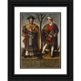 thumbnail image 1 of Bartholomäus Sarburgh 11x14 Black Ornate Wood Framed Double Matted Museum Art Print Titled: The Prophets Haggai and Baruch, 1 of 5