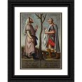 thumbnail image 1 of Bartholomäus Sarburgh 19x24 Black Ornate Framed Double Matted Museum Art Print Titled: The Prophets Jeremiah and Ezekiel, 1 of 5