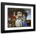 thumbnail image 1 of Bartholomeus van der Helst 14x12 Black Modern Framed Museum Art Print Titled - Jochem Van Aras with His Wife and Daughter (1654), 1 of 5