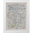 thumbnail image 1 of Bartholomew 12x14 White Modern Wood Framed Museum Art Print Titled - East Midlands England - Bartholomew 1892, 1 of 4