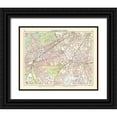 thumbnail image 1 of Bartholomew 14x12 Black Ornate Wood Framed with Double Matting Museum Art Print Titled - Battersea Clapham London UK - Bartholomew 1921, 1 of 4