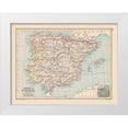 thumbnail image 1 of Bartholomew 18x15 White Modern Wood Framed Museum Art Print Titled - Spain Portugal - Bartholomew 1892, 1 of 4