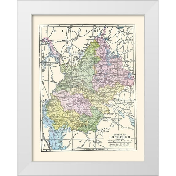 Bartholomew 19x24 White Modern Wood Framed Museum Art Print Titled - Hampstead Holloway London UK - Bartholomew 1921