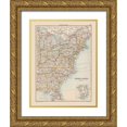 thumbnail image 1 of Bartholomew 25x32 Gold Ornate Wood Framed with Double Matting Museum Art Print Titled - Eastern United States - Bartholomew 1892, 1 of 4