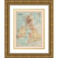 thumbnail image 1 of Bartholomew 25x32 Gold Ornate Wood Framed with Double Matting Museum Art Print Titled - Shetland Islands British Isles - Bartholomew 1892, 1 of 4