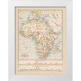 thumbnail image 1 of Bartholomew 25x32 White Modern Wood Framed Museum Art Print Titled - Political Africa - Bartholomew 1892, 1 of 4