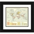 thumbnail image 1 of Bartholomew 30x26 Black Ornate Wood Framed with Double Matting Museum Art Print Titled - Global Ivory Gums Resin Wax - Bartholomew 1907, 1 of 4