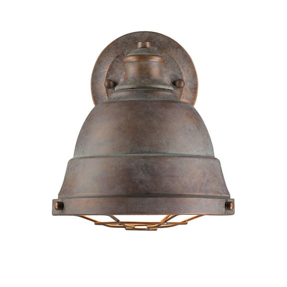 Golden Lighting Bartlett 1-light Wall Sconce in Copper Patina